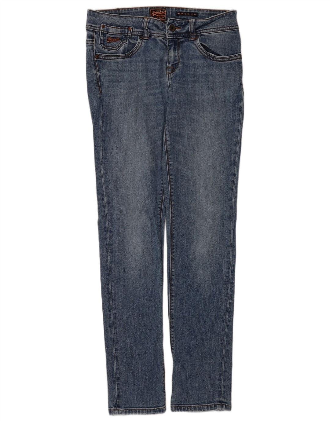 Damskie jeansy Superdry Cigarette W30 L32 Niebieskie
