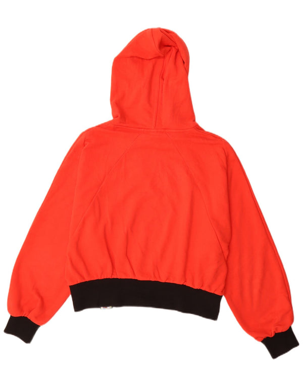 Damska bluza z kapturem Puma z grafiką, oversize, UK 10, mała, czerwona, z blokami kolorów