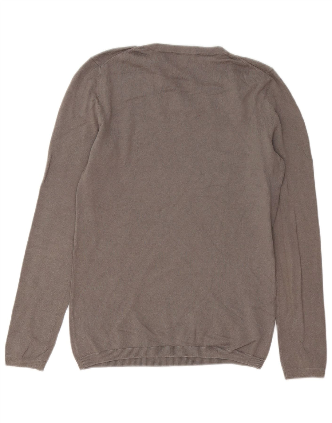 Damski sweter z okrągłym dekoltem TOMMY HILFIGER UK 10 Small Grey