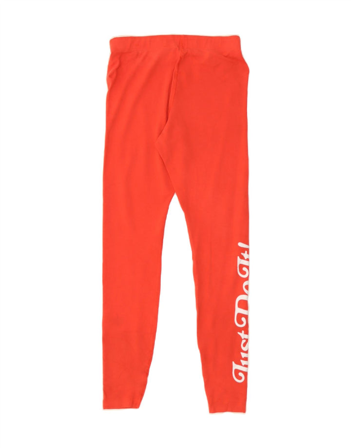 NIKE Womens Graphic Leggings XS  Orange Cotton Vintage Nike and Second-Hand Nike from Messina Hembry 