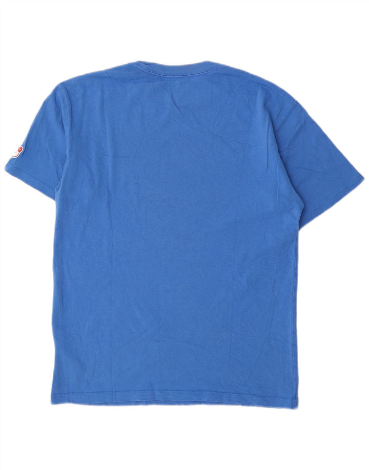 Męski T-shirt z grafiką Nike, mały, niebieski, bawełniany