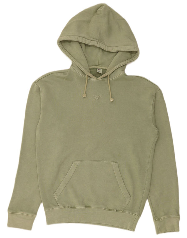 Męska bluza z kapturem Reebok XS, zielona bawełna