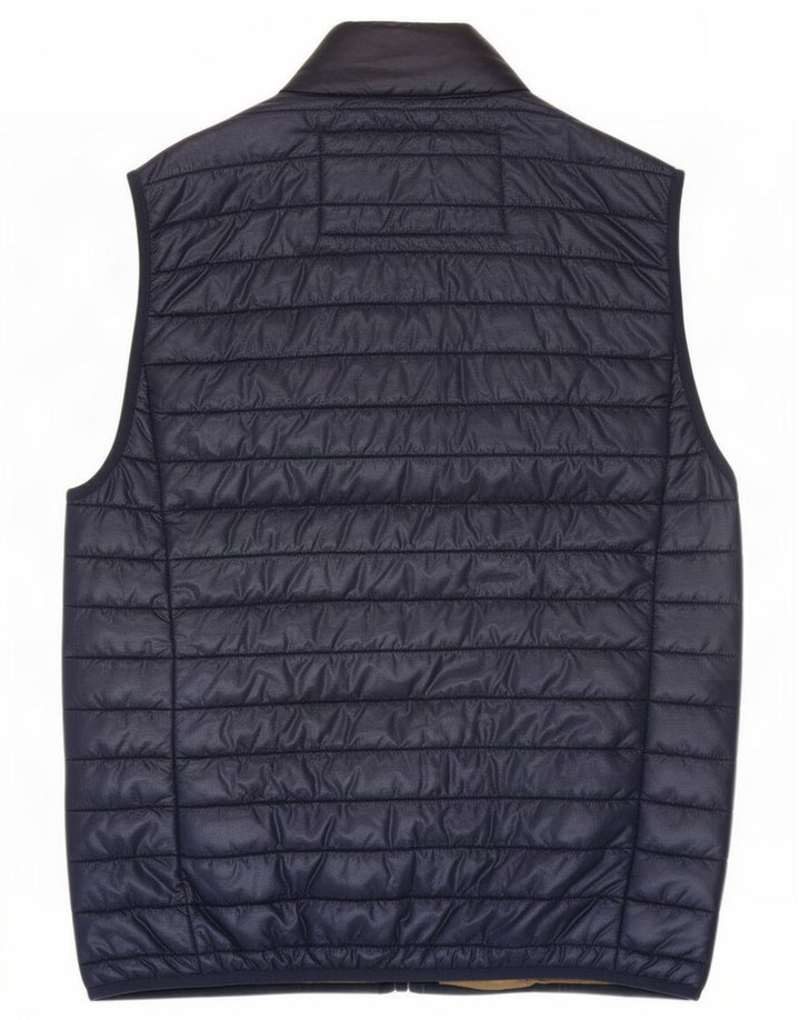 Męska wyściełana kamizelka J. Crew UK 36, mała, granatowa, nylonowa