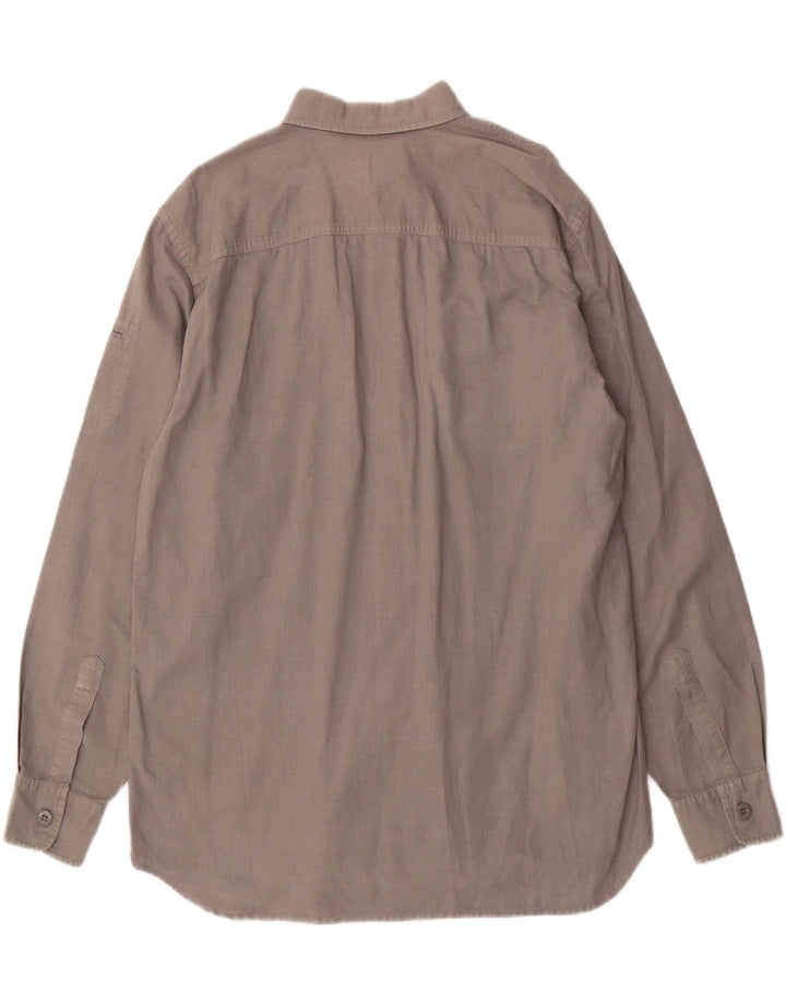 Koszula męska GAS, duża, szara, bawełniana