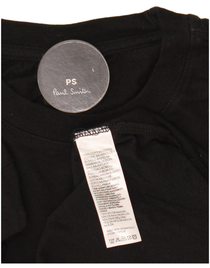 T-shirt męski Paul Smith, duży, czarny, bawełniany