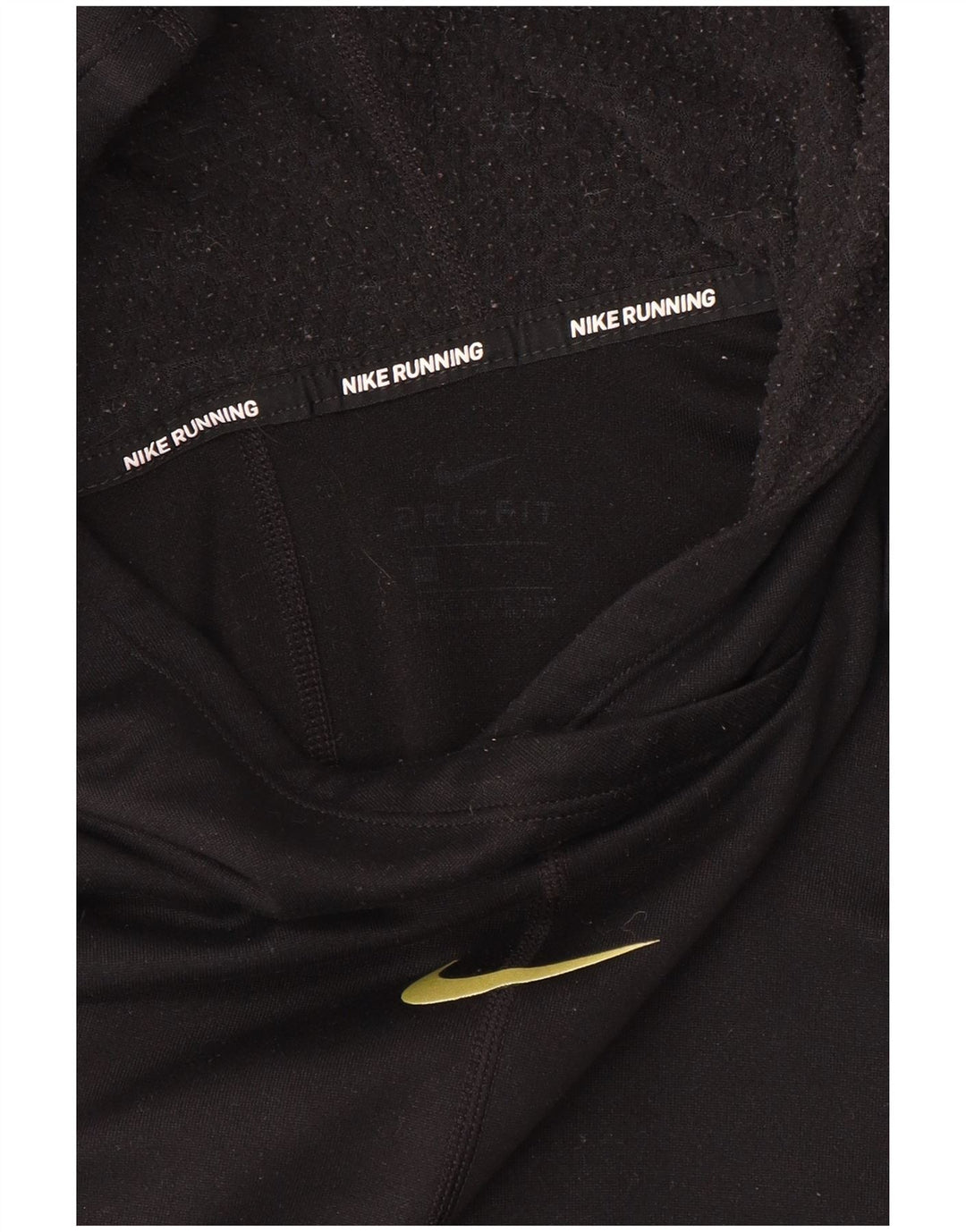 Damska koszulka do biegania NIKE z kapturem i grafiką, z długim rękawem, UK 14, średnia czerń