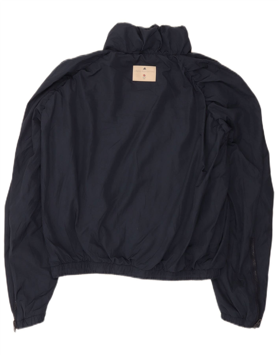 Adidas Damska Stella McCartney Oversized Kurtka Przeciwdeszczowa UK 10 Mała Granatowa