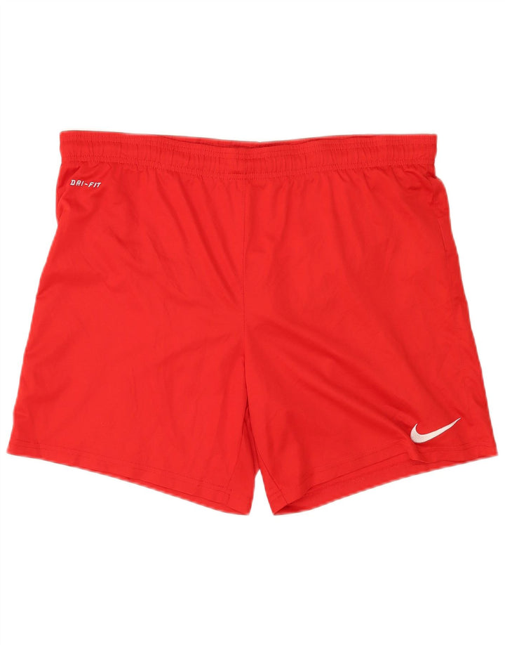 Męskie spodenki sportowe Nike Dri Fit, średni czerwony poliester