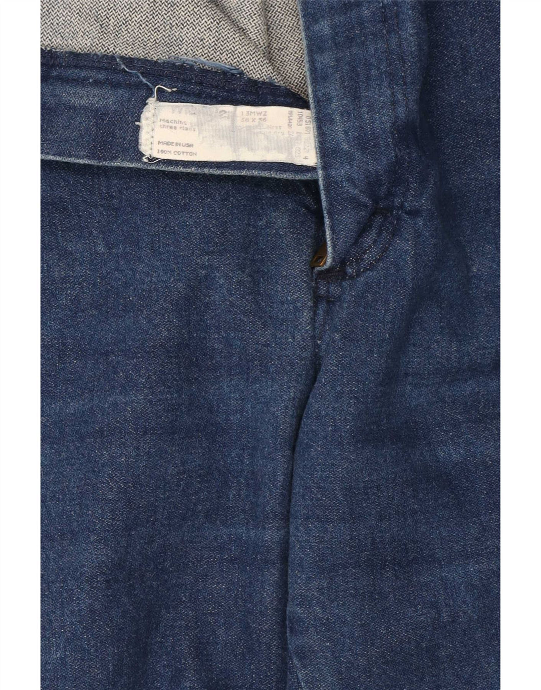 Męskie proste dżinsy Wrangler W38 L26, granatowe, bawełniane