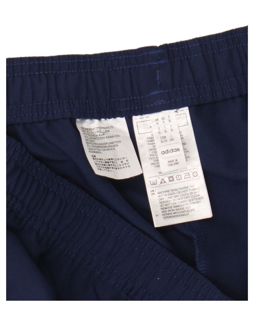Męskie spodnie dresowe Adidas Aeroready XL granatowe, poliestrowe
