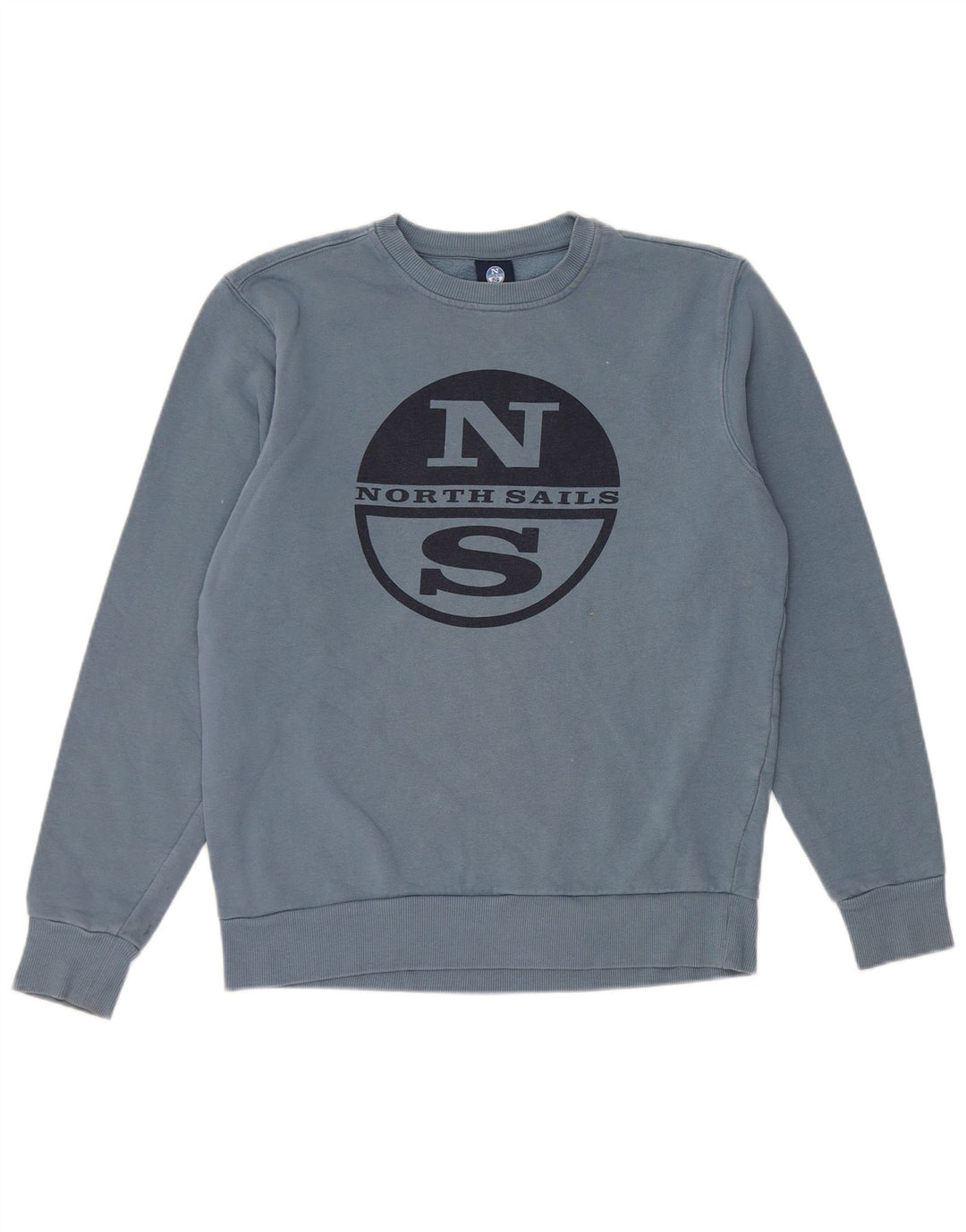 Męska bluza z grafiką North Sails, sweter XS, niebieska, bawełniana