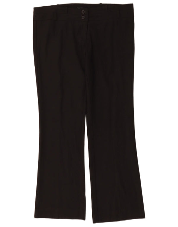 Damskie spodnie typu bootcut Oasis UK 12 Medium W34 L29 Czarny poliester