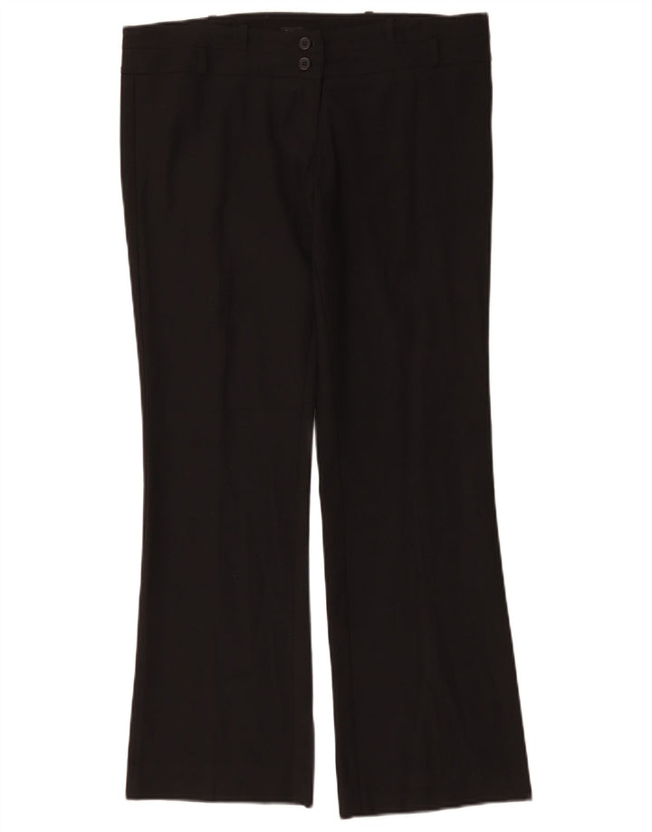 Damskie spodnie typu bootcut Oasis UK 12 Medium W34 L29 Czarny poliester