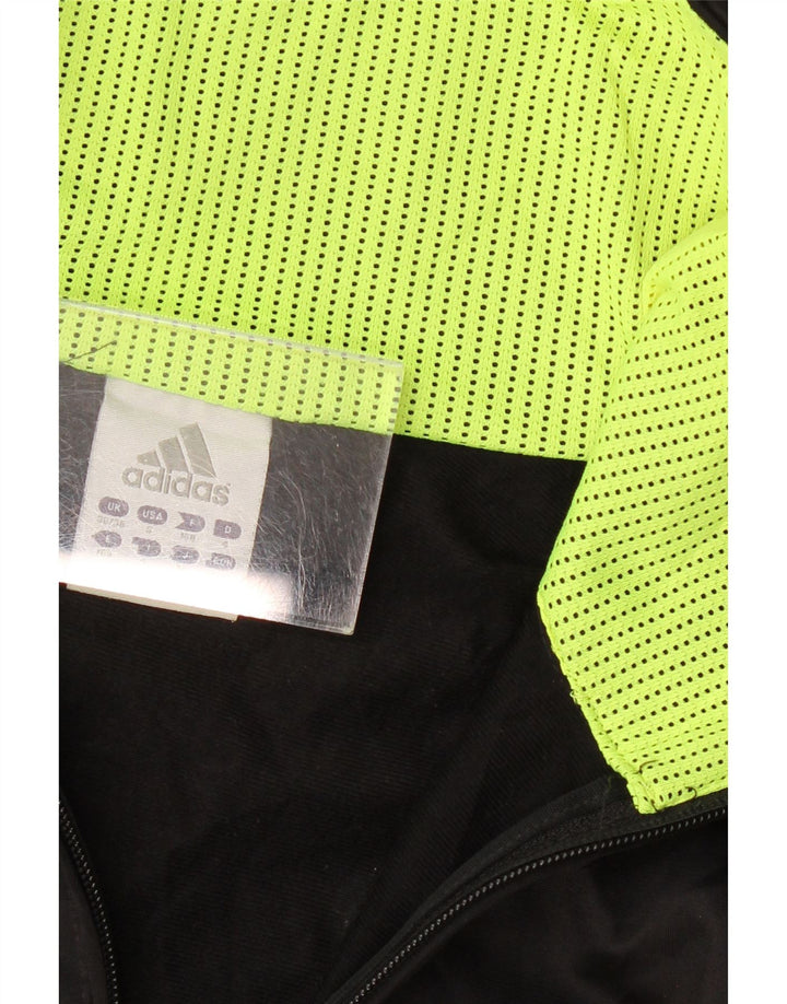 Męska kurtka dresowa ADIDAS z grafiką UK 36/38, mała czarna