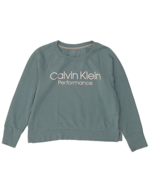 Damski sweter oversize CALVIN KLEIN UK 10 Small Green