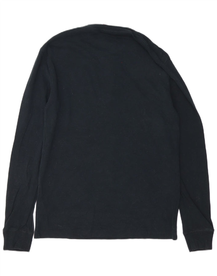 Męski top Superdry z długim rękawem, duży, czarny, bawełniany