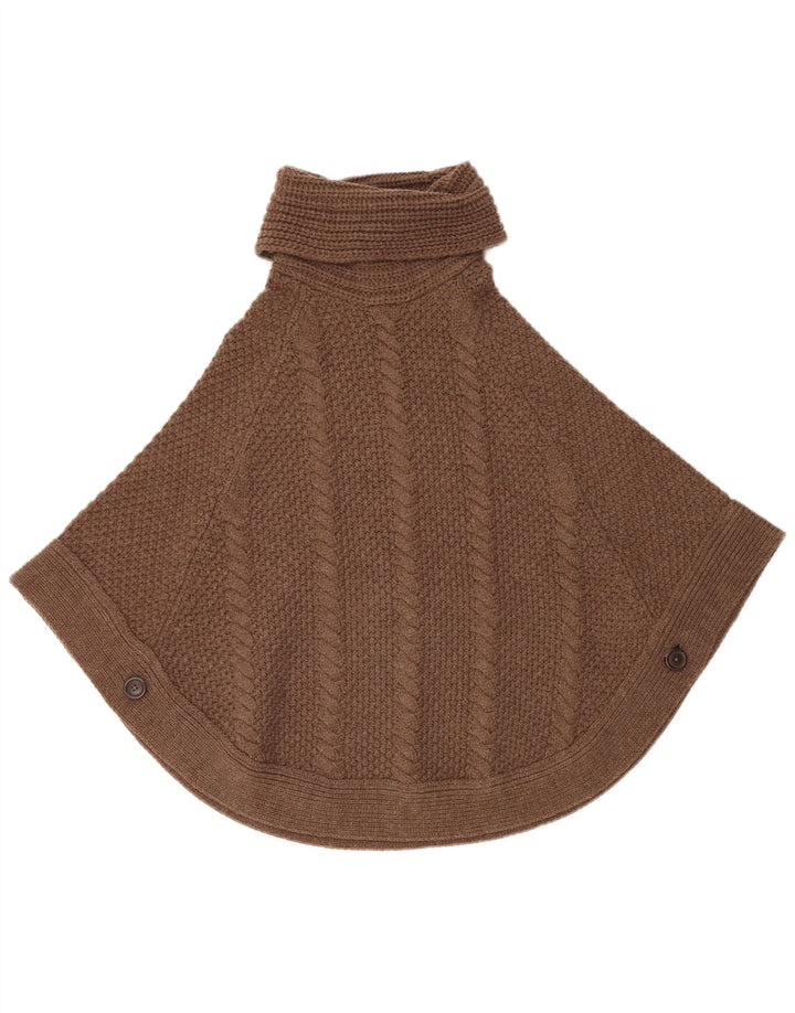 Damski sweter typu oversize Joules UK 10, mały, brązowy, akrylowy