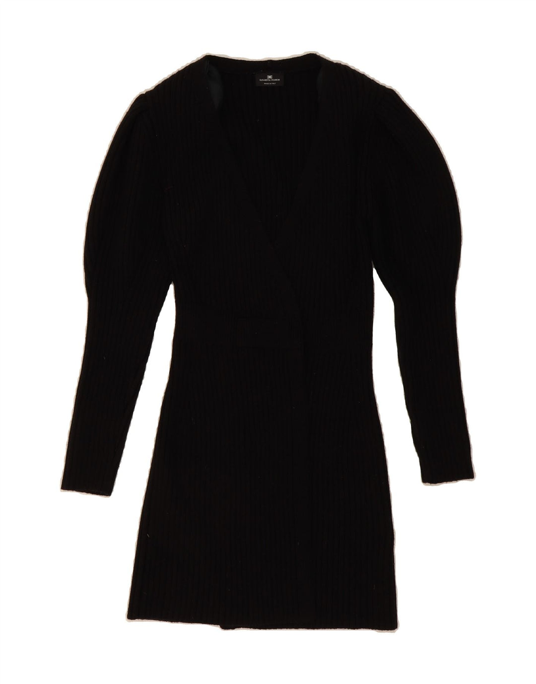 ELISABETTA FRANCHI Womens Jumper Dress IT 42 Medium Black Wool Vintage Elisabetta Franchi and Second-Hand Elisabetta Franchi from Messina Hembry 