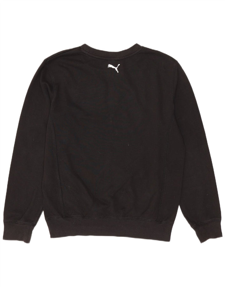 Męski sweter z grafiką PUMA, mały, czarny