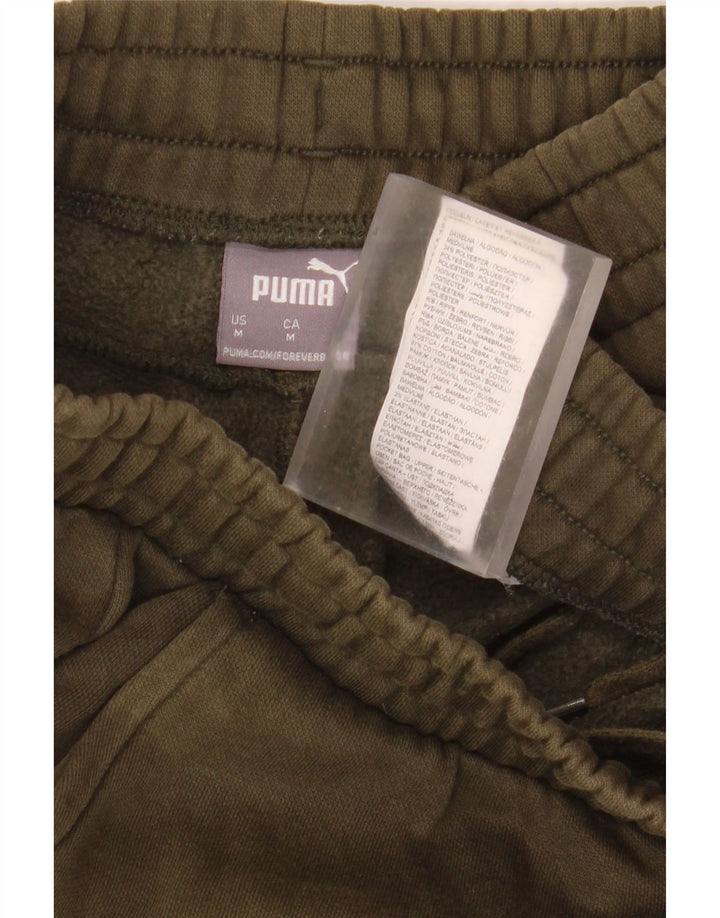 Męskie spodnie dresowe Puma Joggers, średnia bawełna khaki