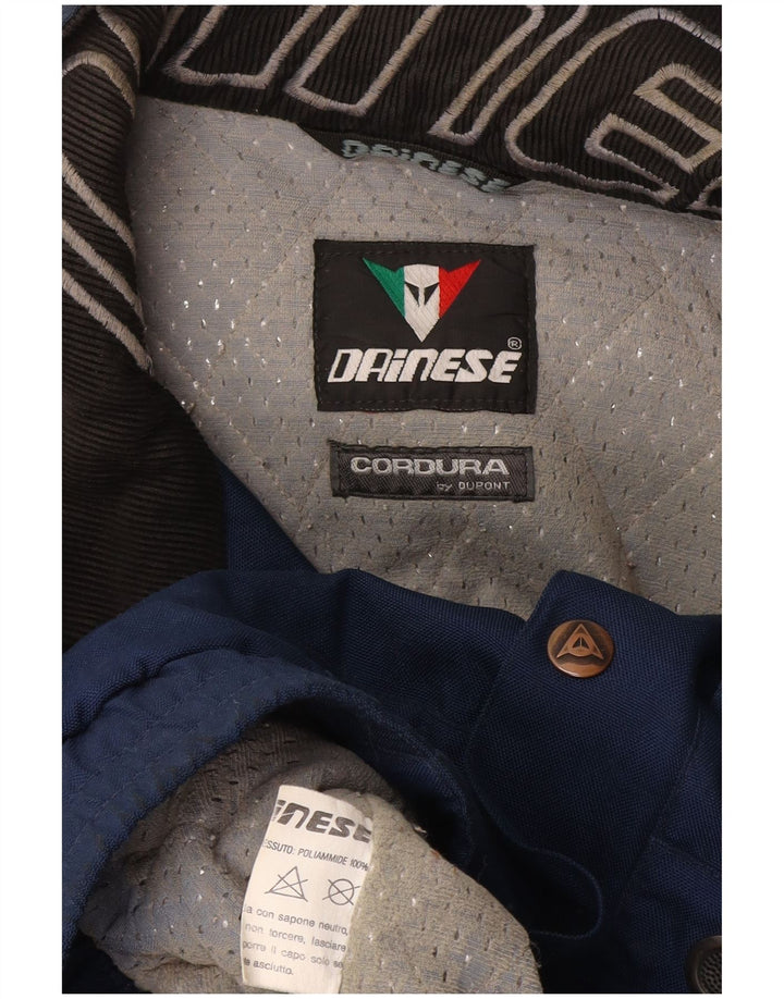 Męska kurtka wyścigowa Dainese Graphic Racer rozmiar 54, duża, granatowa, z blokami kolorów