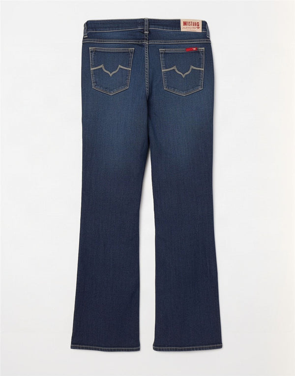 Damskie jeansy Bootcut Mustang W32 L32 Granatowe, bawełniane