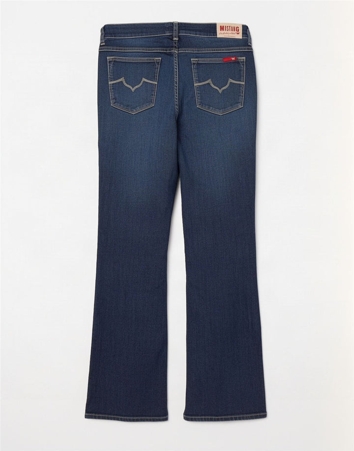 Damskie jeansy Bootcut Mustang W32 L32 Granatowe, bawełniane