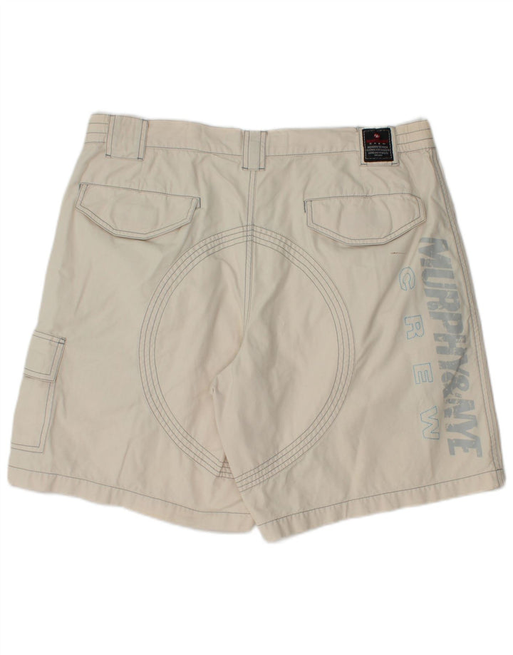 Męskie szorty cargo Murphy & Nye W38 XL, biała bawełna