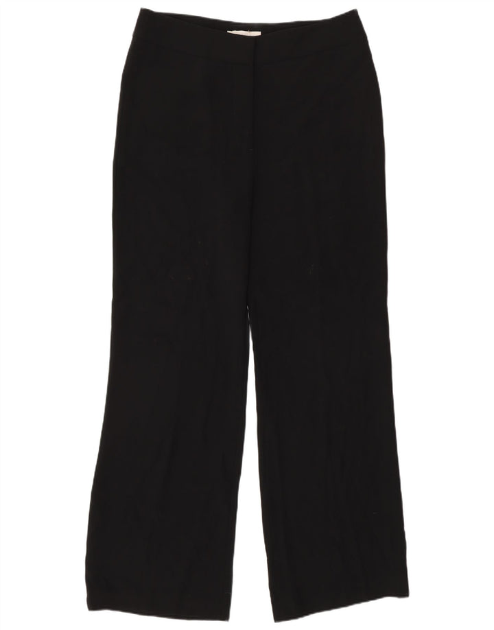 Damskie proste spodnie garniturowe Hobbs UK 10 Small W30 L30 Czarny poliester