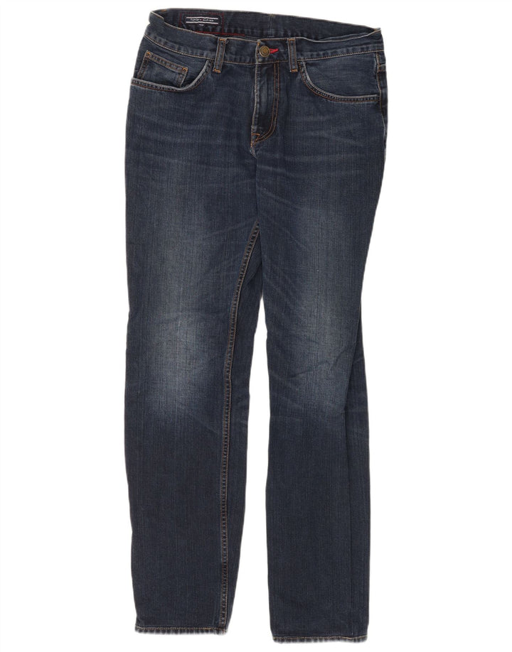 Męskie jeansy slim fit Tommy Hilfiger W33 L31 Granatowa bawełna