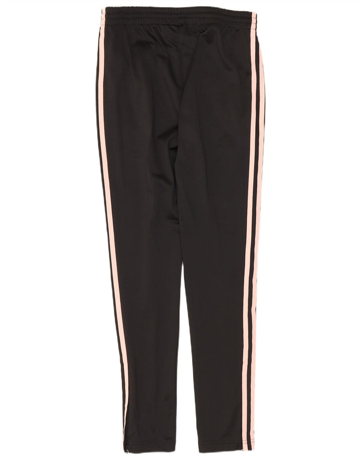 Damskie spodnie dresowe ADIDAS UK 8, małe, czarne, poliestrowe