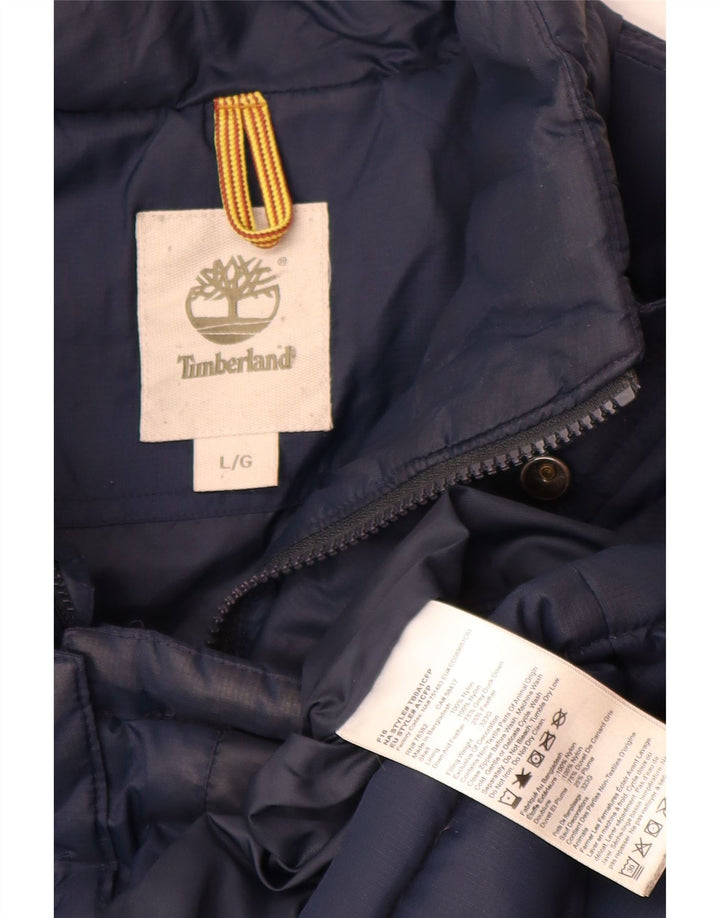 Męska ocieplana kurtka Timberland UK 40, duża, granatowa, nylonowa
