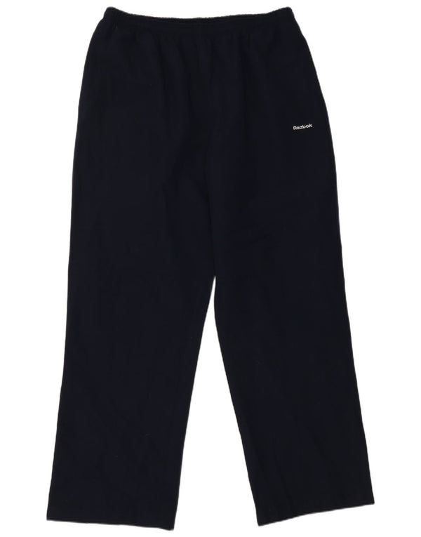 Damskie spodnie dresowe Reebok UK 16, duże, granatowe, poliestrowe