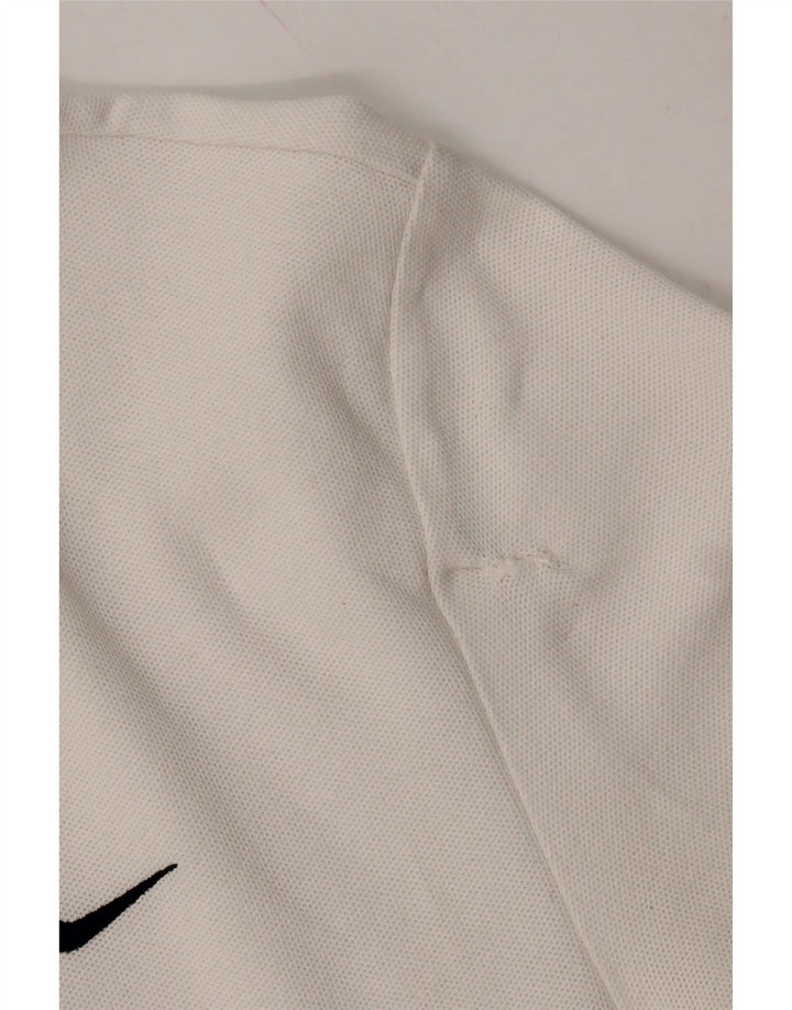 NIKE Mens Polo Shirt UK 38/40 Medium White Cotton Vintage Nike and Second-Hand Nike from Messina Hembry 