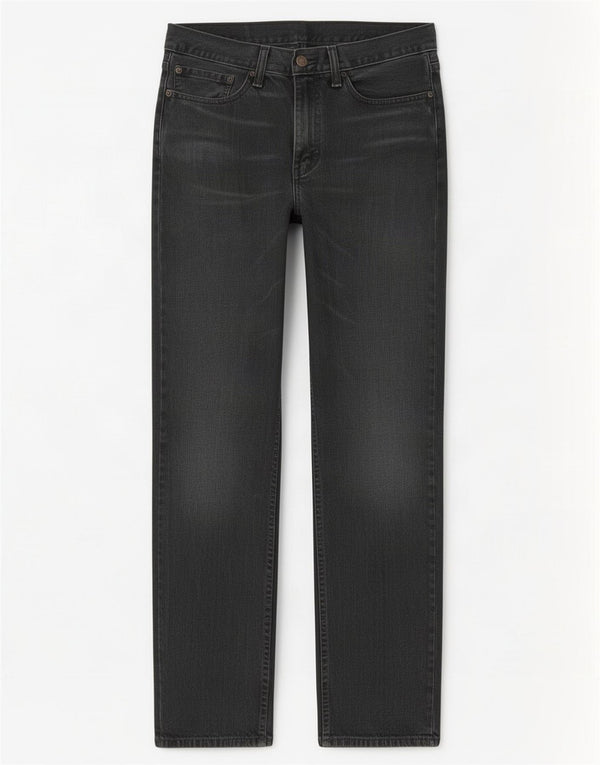 Męskie proste dżinsy Levi's W34 L34 Czarna bawełna