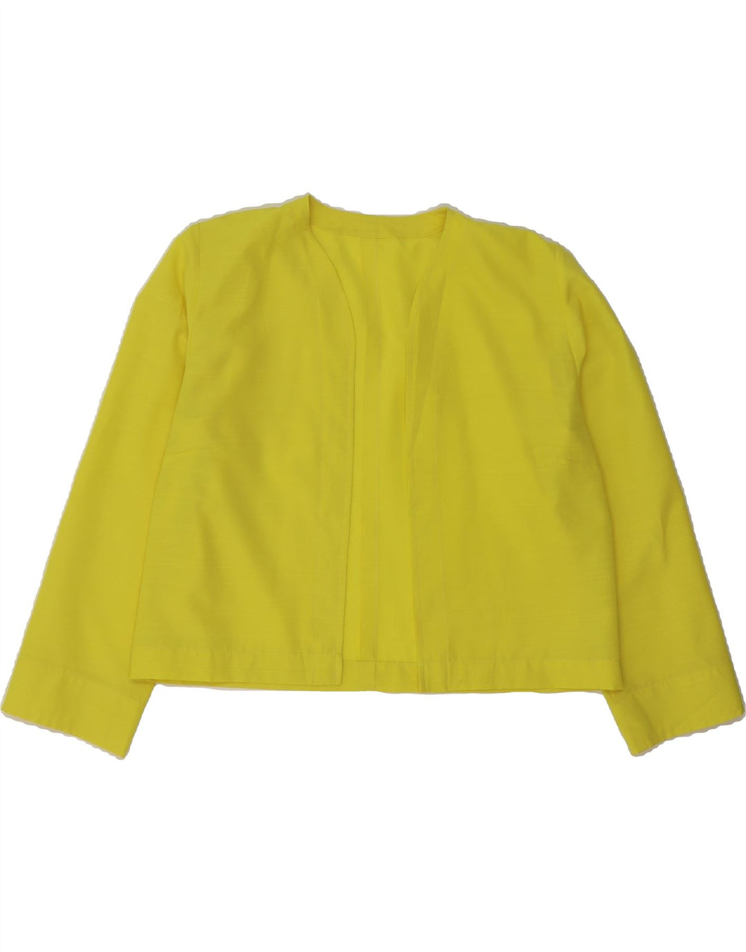 VINTAGE Womens Bolero Jacket UK 14 Large Yellow Vintage Vintage and Second-Hand Vintage from Messina Hembry 