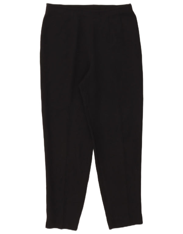 Marks & Spencer Damskie spodnie garniturowe z wysokim stanem UK 16 Large W30 L27 Czarne