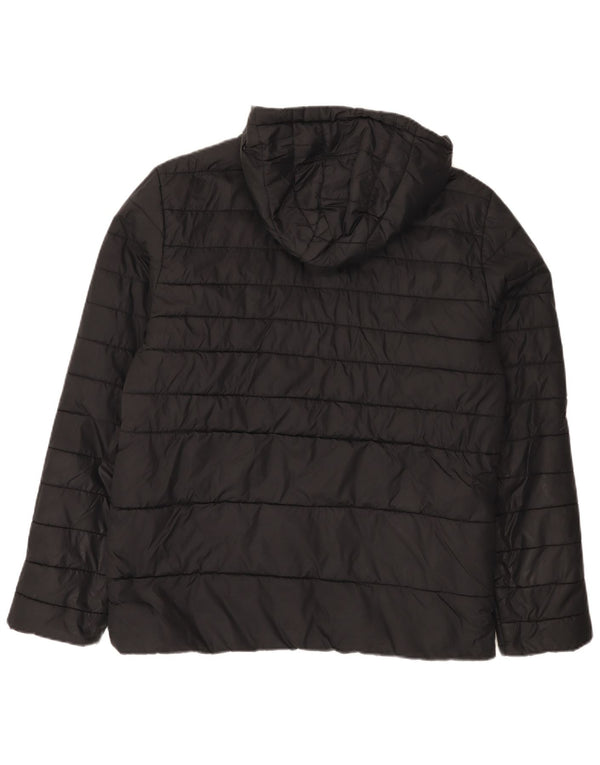 Męska ocieplana kurtka z kapturem Jack & Jones UK 40, duża czarna