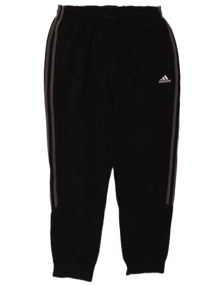 Męskie spodnie dresowe Adidas, średnie czarne, bawełniane