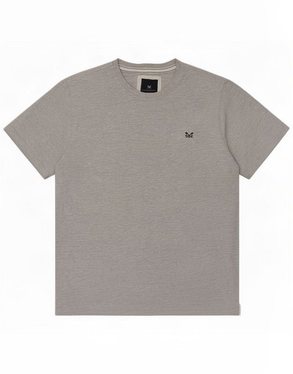 Crew Clothing Męska koszulka Top, duża, szara bawełna