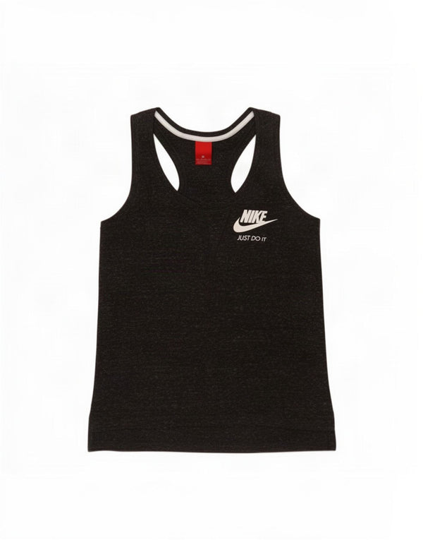Damska koszulka z kamizelką z grafiką Nike UK 6 XS, szara, nakrapiana