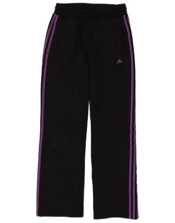 Damskie spodnie dresowe Adidas UK 10, małe, czarne, poliestrowe