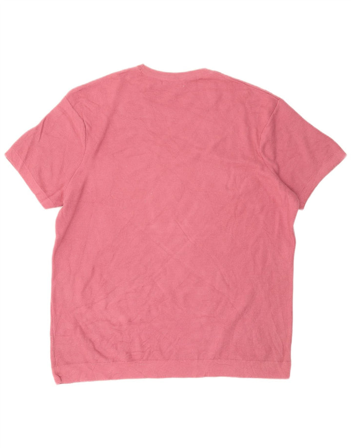 Męska koszulka T-shirt Zara XL, różowa