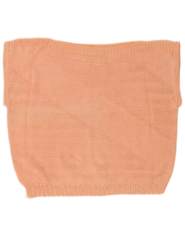 Damski podkoszulek typu oversize VINTAGE w stylu Crop UK 14, średni pomarańczowy