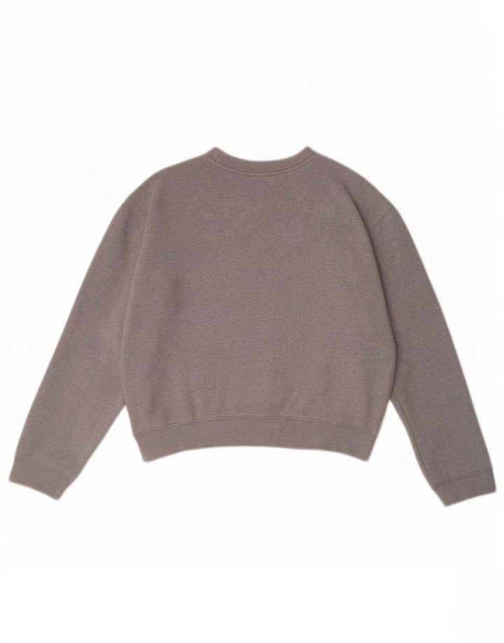 Damska bluza Replay Crop Graphic, UK 14, średnioszara, nakrapiana