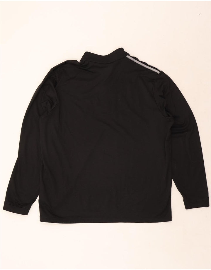 Adidas Męski dres z zamkiem błyskawicznym Top XL Czarny poliester