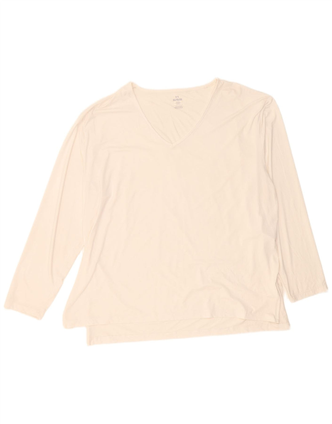 Damski top Under Armour z długim rękawem, UK 18 XL, biały poliester