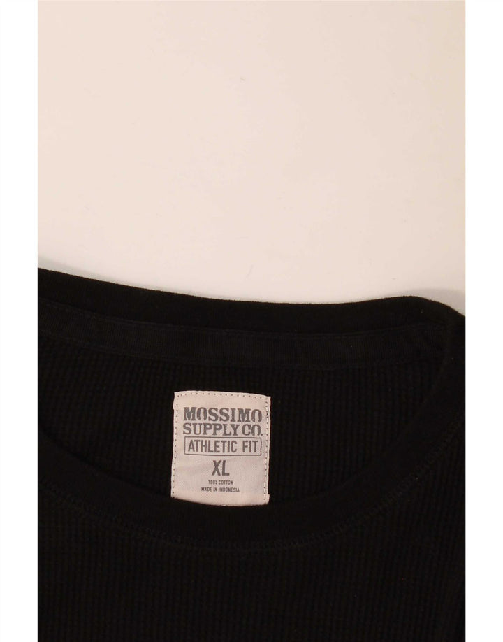 Męski sweter z okrągłym dekoltem Mossimo XL, czarny, bawełniany