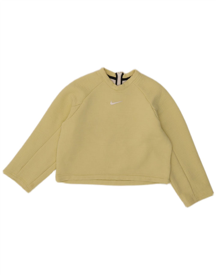 Damska bluza Nike Crop Sweatshirt UK 10, mała, żółta