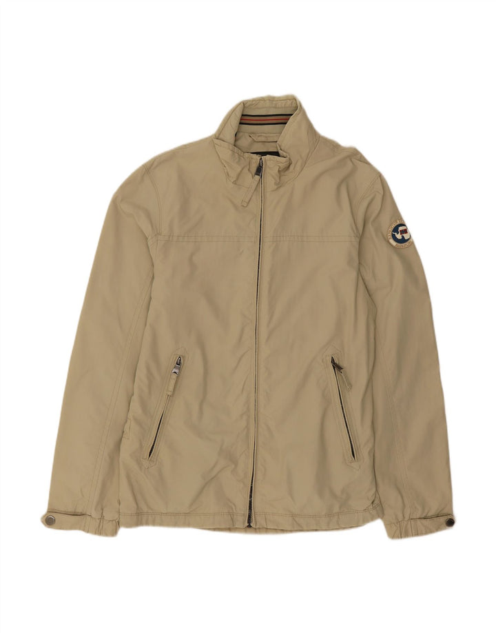 NAPAPIJRI Mens Bomber Jacket UK 40 Large Beige Polyamide